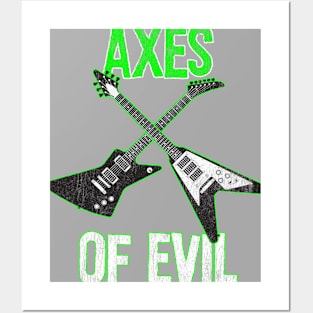 Axes Of Evil - Heavy Metal Electric Guitars Posters and Art